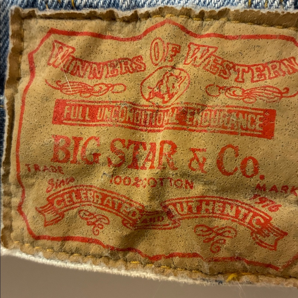 Big Star Jean Jacket - Collectors Series. Size Large. Excellent condition. - Picture 3 of 6